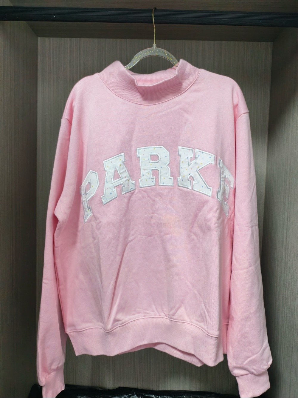 Pink Parke Embroidered Crewneck Sweatshirt
